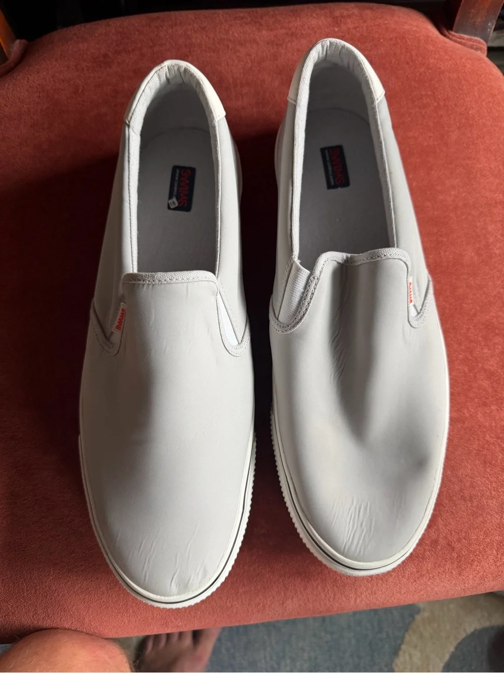 Swims White Slip-On Boat Shoes